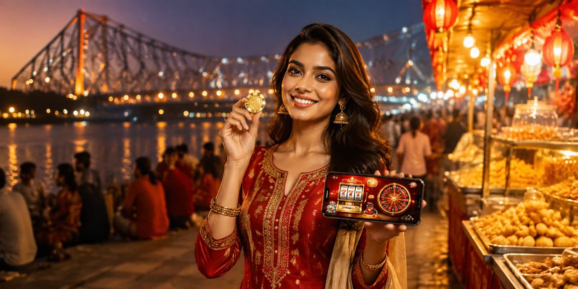 Kolkata Howrah Bridge scene representing 3421's registration and bonus interface